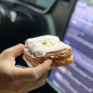 Cronut with vanilla pastry cream