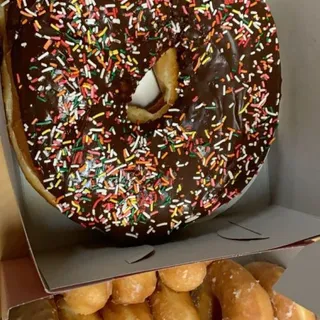 Chocolate Cake Donut with Sprinkles