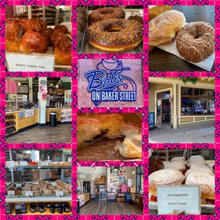 Montage of images from Bob's on Baker Street