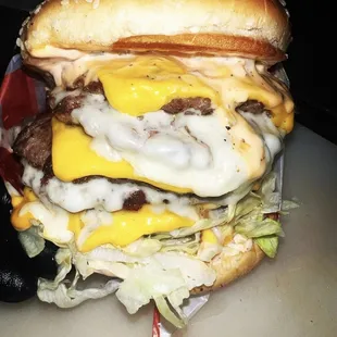 Custom 6x6 cheeseburger