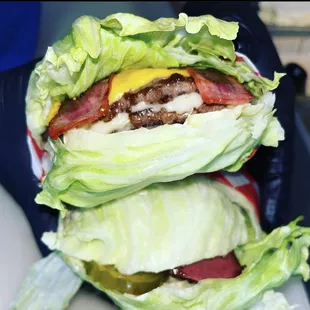 Lettuce wrapped