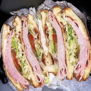 Turkey club sandwich