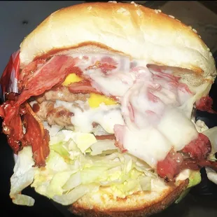 Double pastrami burger