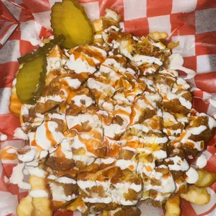 Loaded Buffalo ranch chicken fries