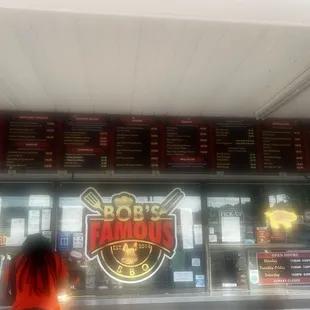Menu walk up