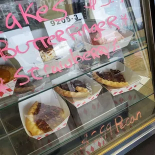  display case full of baked goods