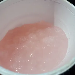 Pink  lemonade with crushed ice