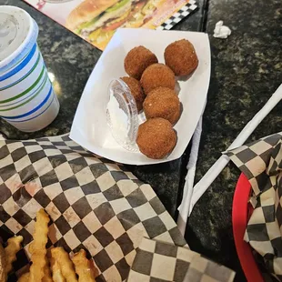 Cowboy bites, no price on menu