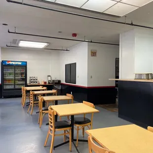 the interior of the restaurant