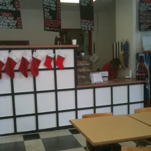 a view of the counter