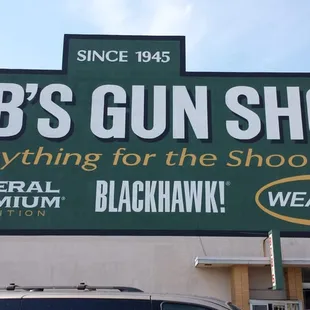 Hard to miss sign for Bob's