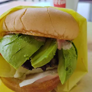 Jr Burger w Avocado is great !