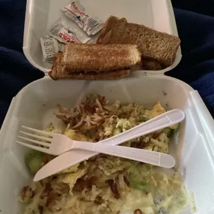 Avocado omelette