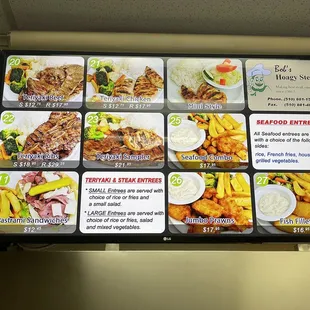 Bob&apos;s menu