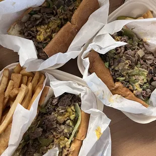 Hoagy steak with mushrooms and bell peppers. The best!