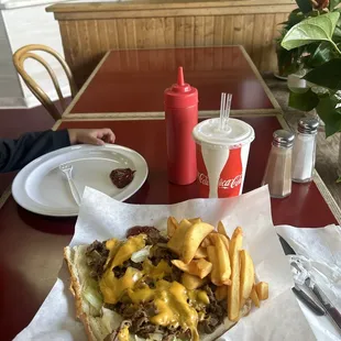 C cheesesteak hoagie