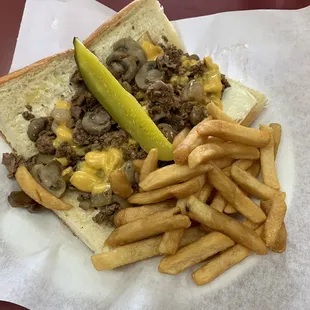 Mushroom Cheese Steak
