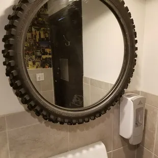 In the bathroom!  Ha