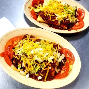 Double Burrito Plate
 With/ Homemade Chili