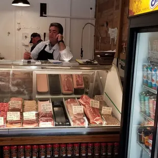 a woman behind the counter