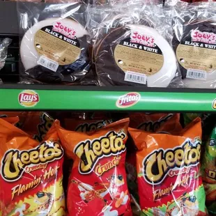 a variety of snacks on display