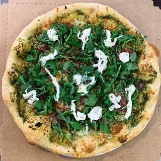 Spinach Pesto & Stracciatella Pizza