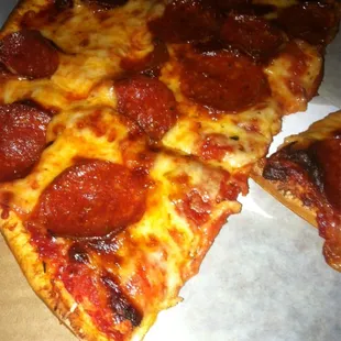 Pepperoni pizza from Bob's Pizza.
