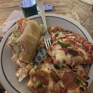 a person holding a plate of food