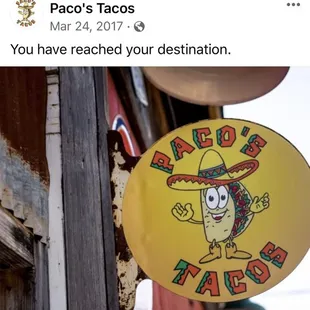 I think this Restaurant in Austin stole the Taco Man design !