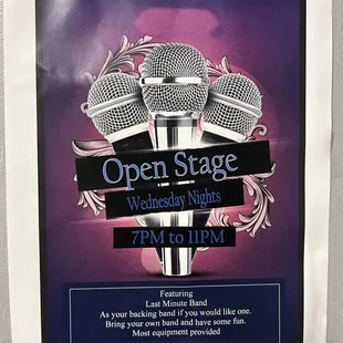 two microphones on a poster
