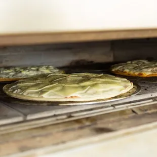 the inside of an oven