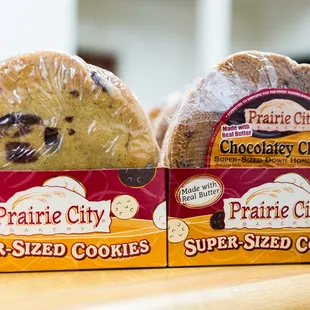 two boxes of cookies