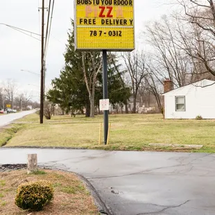 a sign for bob&apos;s tu your door