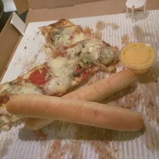 We destroyed it! It was delicious, and they offer a military discount....It was called "the works"..