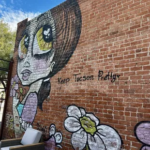 Mural on the patio