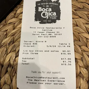 Charged for chips :(