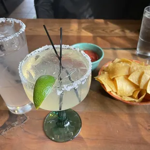 Chips &amp; Salsa, Margarita, and Paloma