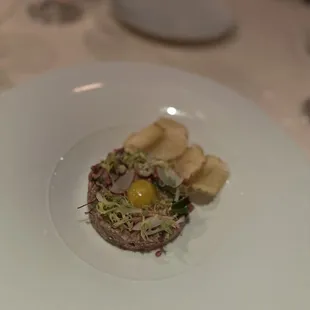 a plate of food on a table