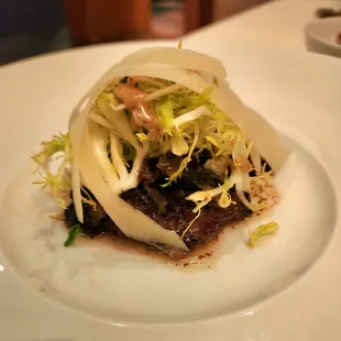 Dover scallop w/caramelized Brussels sprouts