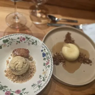 Pralines &amp; Cream (too sweet) ~ Cheesecake (just about right)