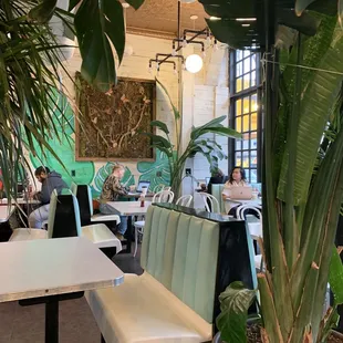 the interior of a restaurant