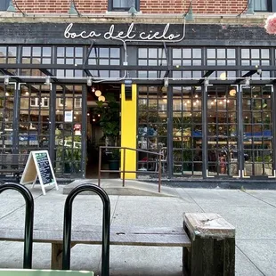 The outdoor seating is perfect for pics.
