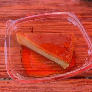 Vegan flan
