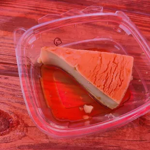 Vegan flan de queso