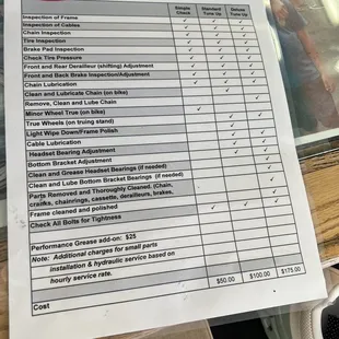 Bike Services, as of May 26, 2022.