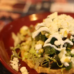 a plate of food on a table