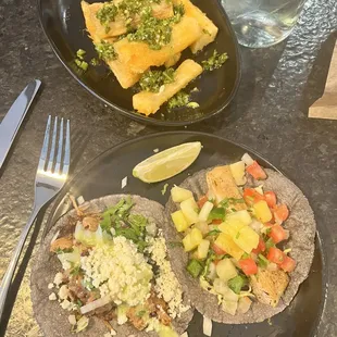 Yucatan fries and tacos