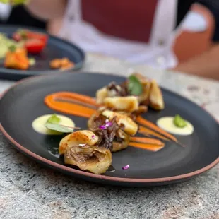 a plate of food on a table