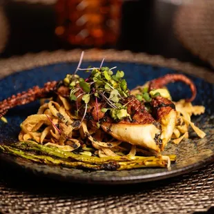 a plate of food on a table