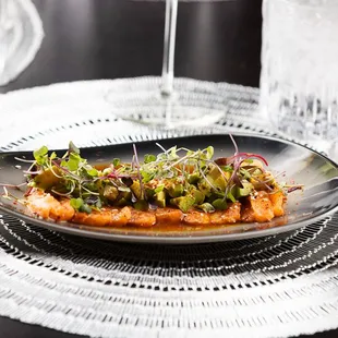 a plate of food on a table